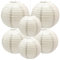 Yosawo 6 Stück Papierlaterne Laterne Deko Grau rund Lampenschirm für Party Garten Hochzeit Geburtstage Dekoration（ 8 10 12/Grey）