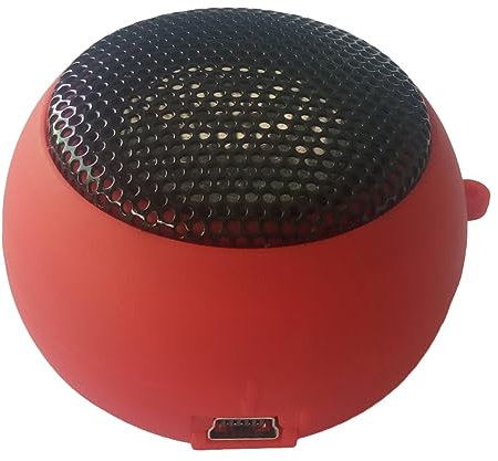 Gadpiparty Tragbarer -in-Lautsprecher Wiederaufladbarer Mini-Lautsprecher Für Laptop Telefon Tablet Mit 3 5-mm-Eingang Rot