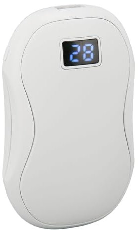 Nodinsy Wiederaufladbarer USB-Handwärmer, mit Digitalanzeige, Verstellbare Temperatur 40–60°C, Ideal für Herbst und Winter