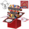 BOFUNX Pop Up Karte zur Graduation Party Abschluss mit Schlüsselanhänger 3D Grußkarte Glückwunschkarte Bestandene Prüfung Geschenk für Abi Bachelor Master Doktor Graduation Party