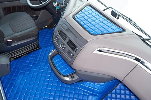 Generisch Fußmatten passend für DAF XF 106 2018-2022 [alte Form] - Blau