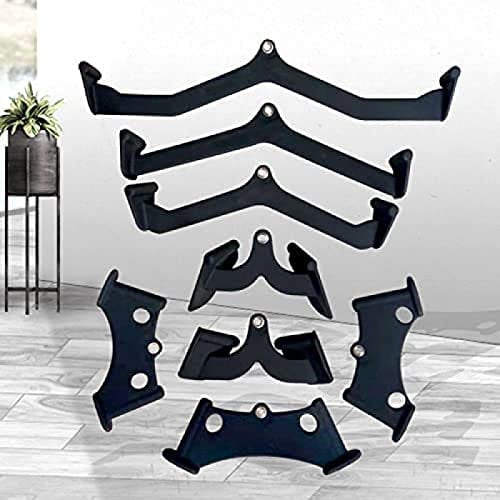 Lat Pulldown Bar, Tricep Pushdown Bar, T Bar Row Attachment, V Shaped Bar Attachment, Pull Down Bar For Cable Machine, Lat Pulldown Attachments For Squat Rack,Eight Piece Set