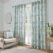 Dreams & Drapes - Duck Egg Wisteria Curtains W46 x L72 (117 x 183cm) - 2x Panels - Flower Eyelet Curtains in Duck Egg Blue - Light Filtering - 2 Pack
