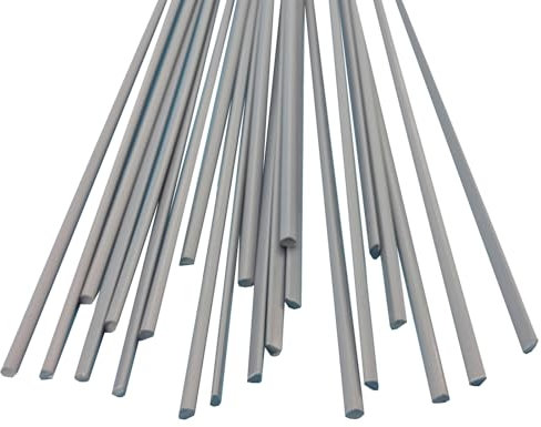 DryiC Kunststoff Schweißstäbe Schweißdraht Verschweißen Dreieckiges PVC, Geeignet Für Konstruktionsschweißen, Grau,4mm x 4mm x 6mm