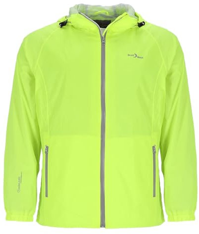 Blue Wave Herren Funktionsjacke Fabian - Outdoor-Jacke Regenjacke Wander- und Fahrradjacke in Neongelb Größe 5XL