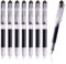 KkvoGmle 8 Pcs Disposable Fountain Pens, Black Ink Smooth Writing Pen 0.5mm Quick-Drying Liquid ink Fountain Pens 0.5mm for School Office Calligraphy Sketching