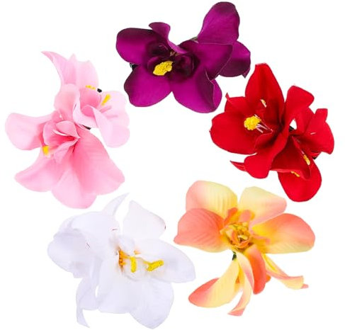 OSOLADY 5pezzi Pinze Capelli Fiori Piccole Mollette Per Capelli Accessori Per Decorazioni Floreali Strumenti Per Styling Dei