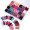 24 Color Square Press On Nails Colored False Nails Straight Full Acrylic Tip Manicure Artificial Fingernails