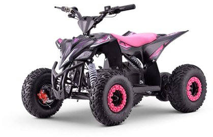 Beneo Motors ATV électrique Quad pour Enfants T-Rex Rose - 1300W, Batterie 48V (4 x 12V 12Ah), à partir de 6 Ans