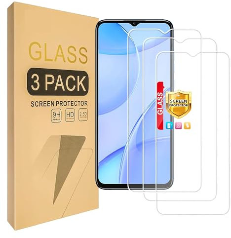 Lucyliy (3-Packungen) Kompatibel mit für Samsung Galaxy A41 Displayschutzfolie aus gehärtetem Glas [Härte 9H] [High Definition]