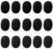 Lapel Headset Microphone Windscreens, Foam Microphone Covers, Mini Size, 15 Pack