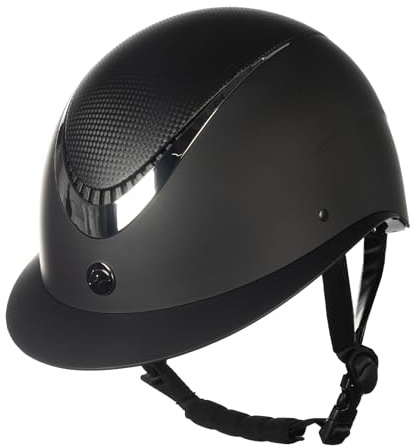 HKM Unisex – Erwachsene Alarion Reithelm, Schwarz/Silber, M