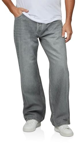 DENIMFY Jeans Herren Loose Fit DFMailo lässige Jeanshose Hose Baumwolle | Denim Blau Grau 29 30 31 32 33 34 36 38