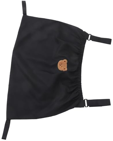 Kinderwagen Hängetasche Schwarz, Große Nylon Tasche für Reise | Wiederverwendbar und Tragbar, für Buggy und Stroller, Praktische Aufbewahrung Unterwegs
