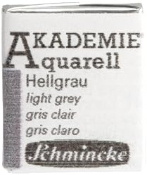Schmincke AKADEMIE Aquarell 1/2 Näpfchen Hellgrau, 16 775 044