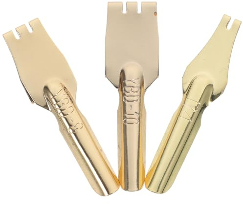 ULTECHNOVO 3pcs Copper Fountain Pen Nibs for Beginners and Artists, Convenient Replacement, Not Easy to Deform, for Practicing Calligraphy and Lettering