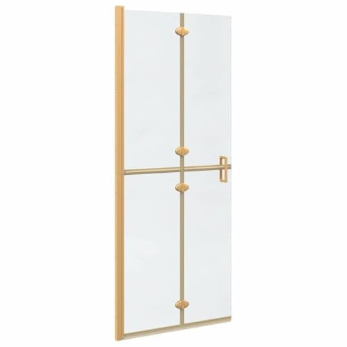 Box doccia pieghevole in vetro temperato trasparente 80 x 190 cm, una cabina doccia pieghevole trasparente salvaspazio con telaio in alluminio per il vostro bagno