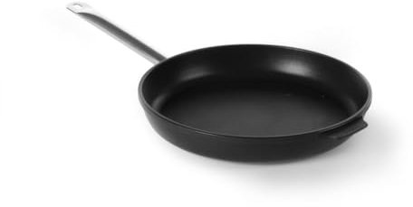 HENDI Bratpfanne, für alle Herdarten, ausser Induktion, Whitford® Xylan Antihaftbeschichtung, Geschirrspülmaschinengeeignet, Edelstahlgriff 18/10 nimmt keine Wärme auf, Boden: ø180mm, Aluminium