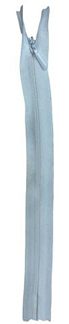 TOMASELLI MERCERIA Chiusura Cerniera Zip Fissa Catena 3 Invisibile Fettuccia Tessuto Cursore Metallo 20 Cm - Bianco