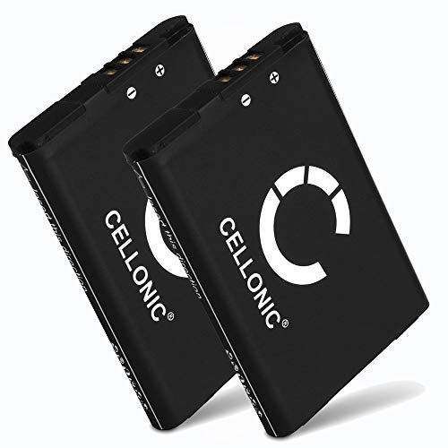 CELLONIC, Batería para Consola de Juegos Compatible con Nintendo 3DS, Wii Switch Pro Controller, 2DS (3.7V, 1300mAh) 2 Unidades
