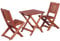 vidaXL Eukalyptusholz Massiv Bistro Set 3-TLG. Sitzgruppe Gartenmöbel Kinder