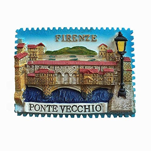 Vecchio Bridge Florence Italy Fridge Magnet Souvenir Gift Collection Home & Kitchen Decoration Magnetic Sticker Firenze Refrigerator Magnet