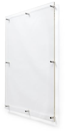 Deflecto A1 Acrylic Poster Holder, Wall Mount Photo Frame & Sign Display | Clear acrylic photo frame and sign holder. Wall mount poster hanger for retail, office and home display boards.