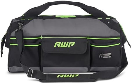 AWP TrapJaw Tool Bag 22 Inch | Wide-Open Easy Access Tool Bag with Molded Feet Base & Adjustable Shoulder Strap
