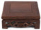 Socle de Bonsaï de Décoration de Vase en Bois Massif de Petite Base de Théière Carrée en Bois Délicat présentoir carré, Support de Boule de Cristal, Présentoirs en Bois de(L) 10cm (L)10cm (H) 3,7cm