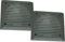 MASTERLINE Griglie quadrate in plastica GRIGIE per altoparlanti auto diametro 100 mm. Coppia UNIVERSALI. Disponibili anche in colore NERO.