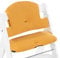 hauck Sitzkissen für Alpha+, Beta+ & Arketa Holzhochstuhl Highchair Pad Select, Anti-Rutsch Noppen, Doppelte Polsterung an Rückenlehne, Einfache Befestigung am Kinderstuhl (Muslin Honey)