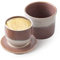HOME DECOR Keramik Butterdose, französische Butterdose, butterglocke mit Deckel, für frische und streichfähige Butter - Milchkaffee