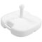 AKTIVE 61140 - Base para sombrilla, Bases para sombrillas, Soporte para Parasol, pie para sombrillas, Base rellenable Blanca, Medidas 45x29cm, Resistente, Soportes para sombrillas y parasoles
