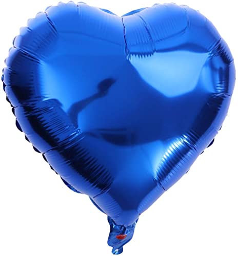 20 Stück blau Herzballons Valentinstag 18 Zoll Herzform Heliumballons,Herz Luftballons,Braune Aprikose Love Luftballons,Herz Luftballon,Herzluftballons Helium Geeignet für Hochzeit
