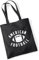 Huuraa Jutebeutel American Football Ball Geschenk 10 Liter Black Baumwolle American Football Präsent