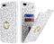SailorTech für iPhone 7 Plus/8 Plus Handyhülle mit Kreditkartenhalter für Frauen, iPhone 7 Plus/8 Plus Hülle Ring-Ständer Kartenschlitze Standfunktion Modische Tasche für Männer - Weißer Leopard