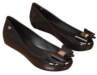 IVACHY Womens Jelly Ballet Shoes, Bow Details Slip-On Flats, Comfy Ladies Casual Wear Every-Day Closed Toe Ballerina Pumps