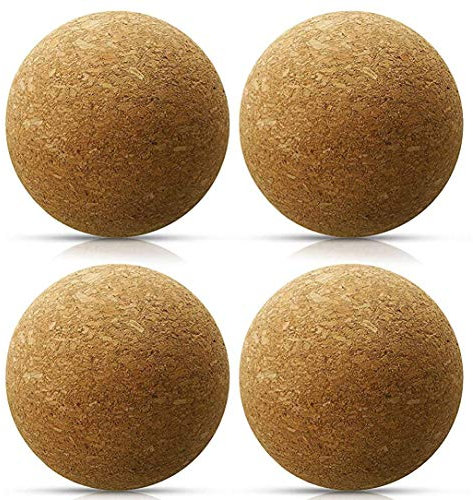 FUWIND 4 Pièces Bouchon de Boule de LièGe de Vin Bouchon de LièGe de Vin Boule de LièGe en Bois pour Le Remplacement du LièGe de Carafe
