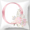 Tillskuch Kissenbezug 45x45 rosa Kissenbezüge Buchstabenfolge Kissenhülle Dekorative Dekokissen Sofakissen Couchkissen Dekokissen Zierkissenbezug Deko Kissenhüllen Wohnzimmer Schlafzimmer (O)