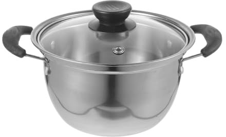 CIYODO Stainless Steel Cooking Pot Handle Small Stockpot for Soup Noodles Versatile Kitchen Saucepan for Induction Gas and Electric Cooking