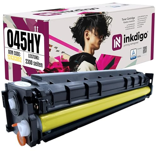 CRG045 CRG-045 Toner Premium TÜV Gelb Kompatibel Canon Color imageCLASS634Cdw Sensys LBP-612Cdw LBP-613Cdw MF 631Cn 632Cdw 633Cdw 634Cdw 635Cx
