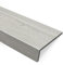 Fensterbank Innen Fensterbrett-Schutzabdeckung mit Grauer Holzmaserung, Erkerfenster-Abdeckplatte für Wohnzimmer/ Badezimmer/ Küche, Wasserdichte Fensterbankabdeckung, Dekor(Color:L-160cm/63in,Size:W-
