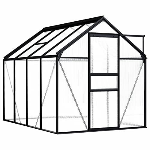 heybb Serre Anthracite Aluminium 4,75 m²,Carport Abri Voiture,Serre Tunnel