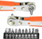 Mini chiave a cricchetto, set di 11 punte magnetiche per cacciavite, cacciavite magnetico a croce angolare, con attacco da 1/4 di pollice ad alta coppia offset reversibile mini cacciavite offset a
