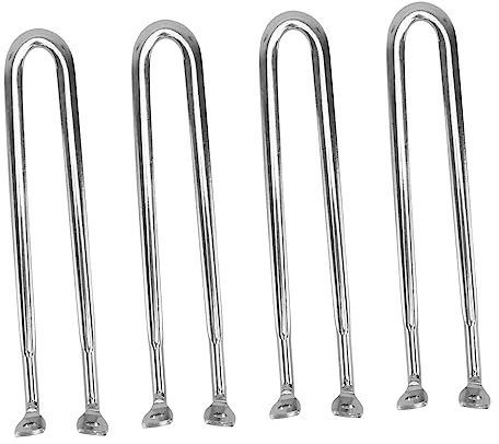 LALADEFIEE 4 Uds Mango De Tapa De Olla De Acero Inoxidable Asas para Ollas Domésticas Mangos Largos Accesorios De Utensilios De Cocina Plateados