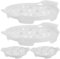 OKUMEYR 4 Pièces Plats En Céramique Plateau De Cuisson Plateau D'Oeufs Cuits À La Vapeur Boules De Poulpe Poêle Plat De Cuisson D'Escargots Coquilles D'Escargot Assiette De Conque