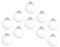 MAGICLULU 10pcs Christmas Baubles Baubles for Crafting Empty Balls Diy Hanging Ornaments for Tree Decor