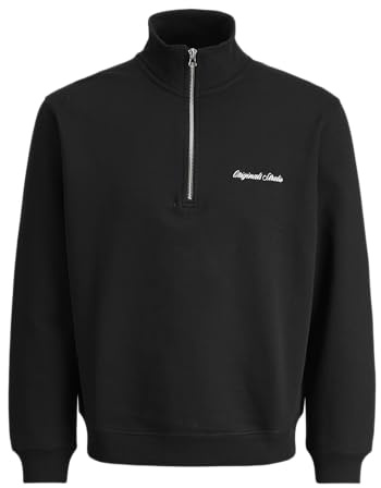 JACK & JONES Male Sweatshirt mit halbem Reißverschluss Sweatshirt mit halbem Reißverschluss