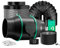 Mars Hydro iFresh 6 Inch Smart Inline Duct Fan and Refillable Carbon Filter Combo with Speed Controller Hydroponics Grow Tent Ventilation Kit for Heating Cooling Booster, Grow Tents, Hydroponics