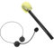 GLSTOY Fake Mic Headset Set for Dress-up 2 Pieces Head Microphone Props Concert Headset Singer Costume for Kids Adults
